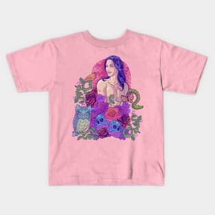 WILD NYMPH COLOR Kids T-Shirt